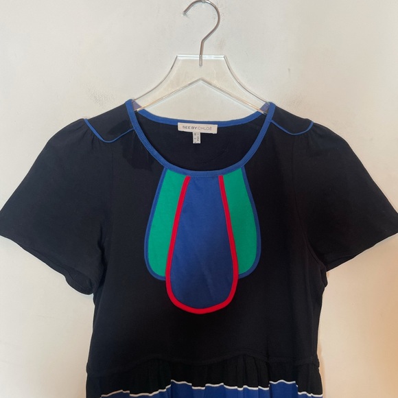 SEE BY CHLOE Stipe Dress. Size 2 - Picture 3 of 5